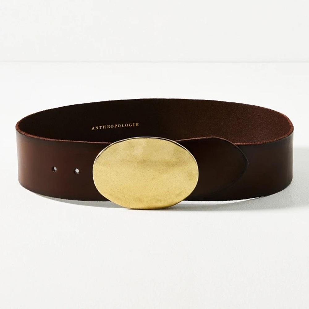 Anthropologie Hip Icon Belt Brown